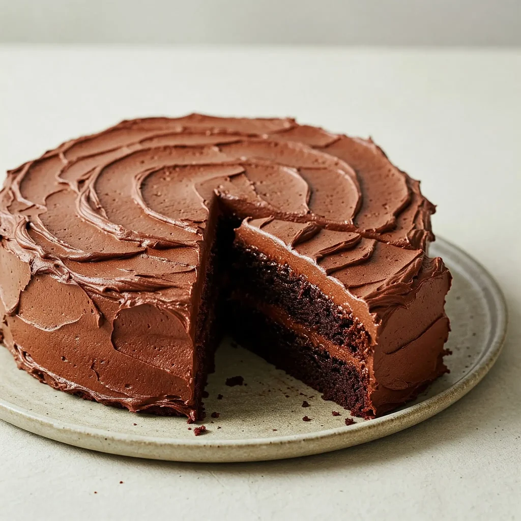 Chocolate Cake With Chocolate Ganache