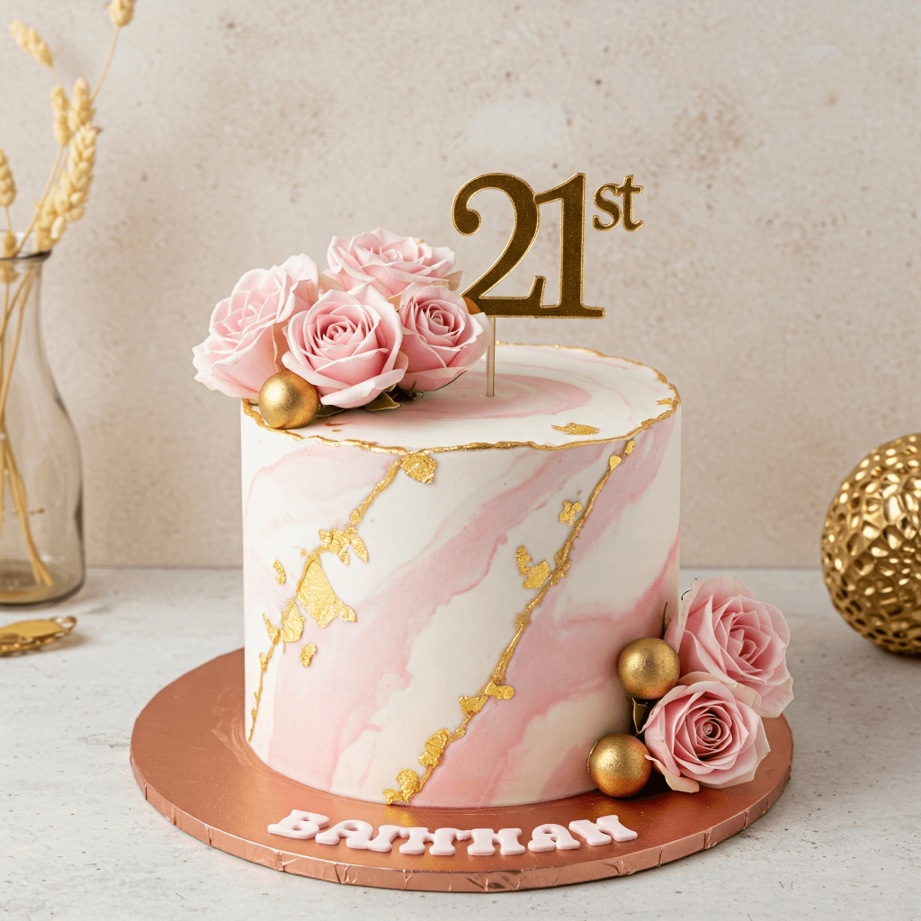 21st Birthday Cake