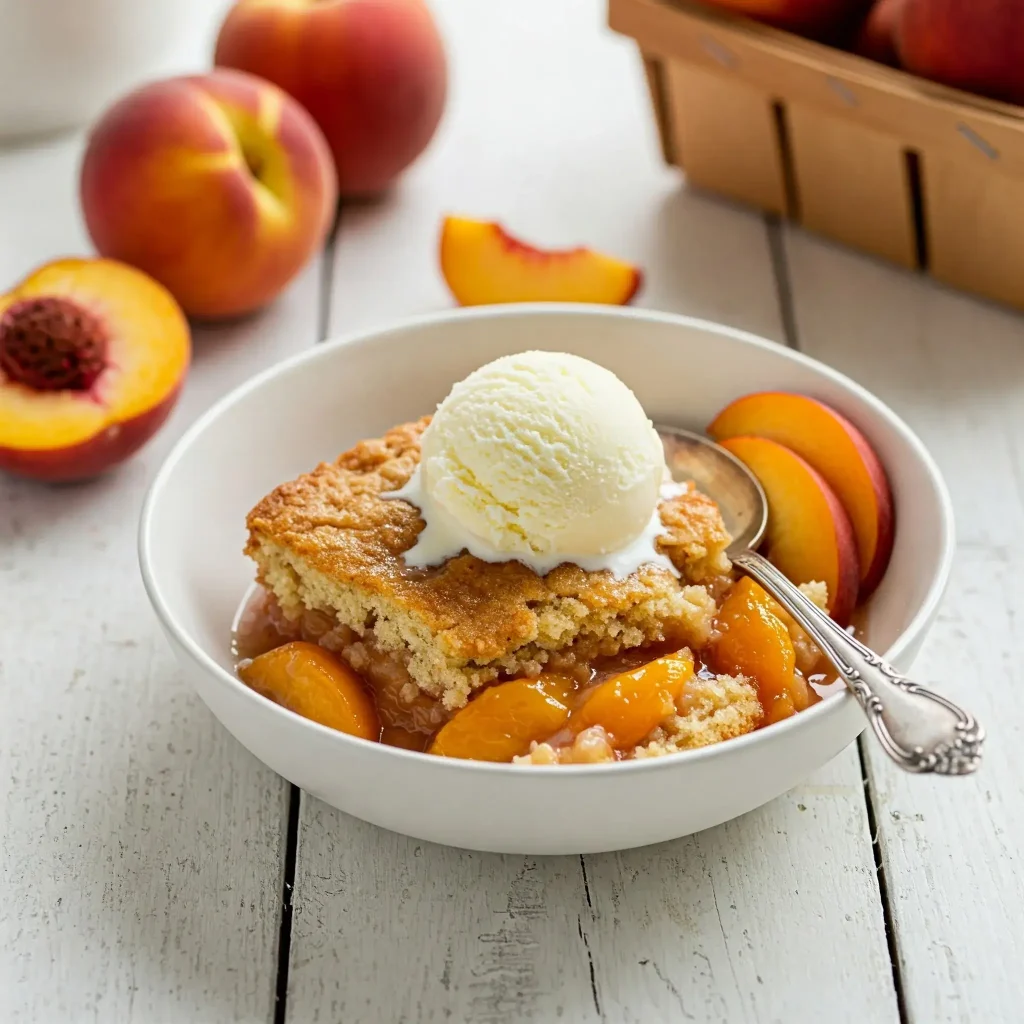 Peach Dump Cake
