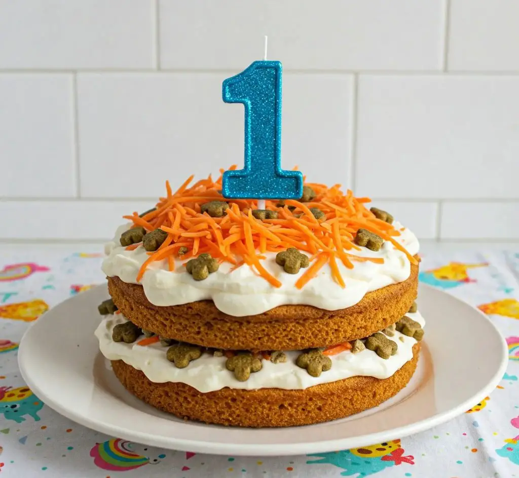 3 Ingredient Dog Cake
