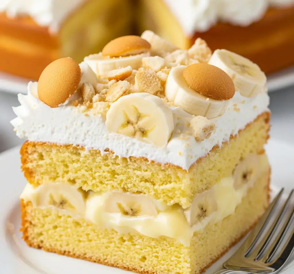 Banana Pudding Poke Cake