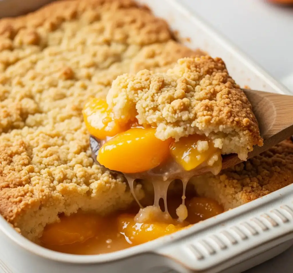 Cake Mix Peach Cobbler