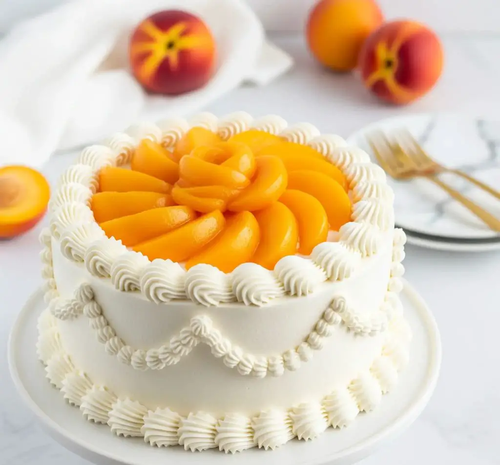 Peaches And Cream Cake