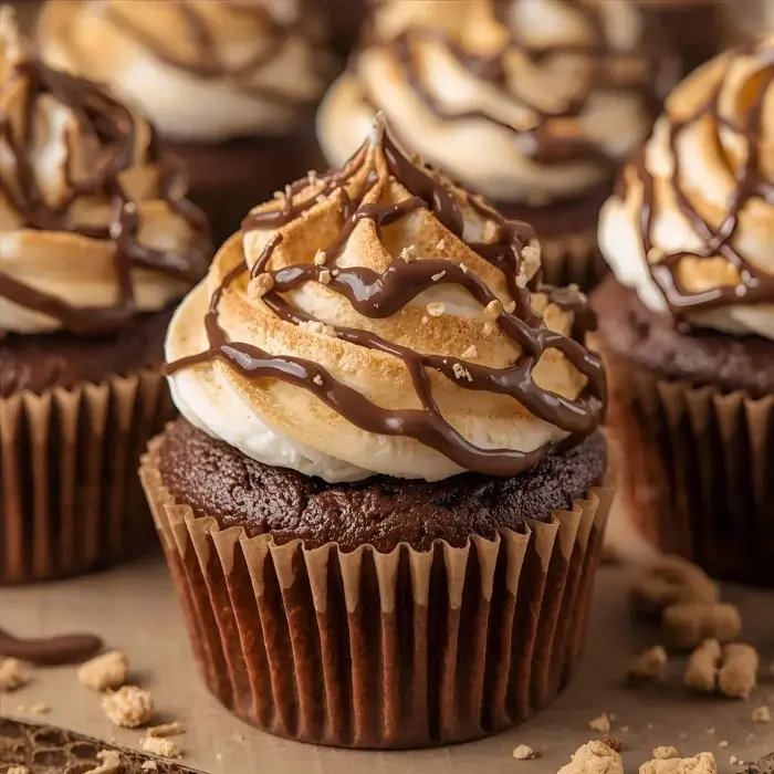 S’mores Cupcakes with Nutella
