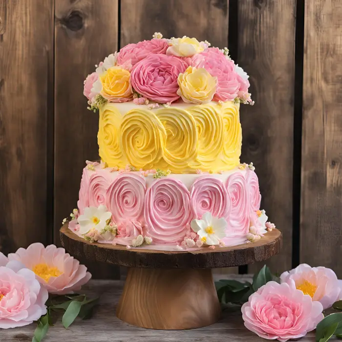 Baby In Bloom Cake