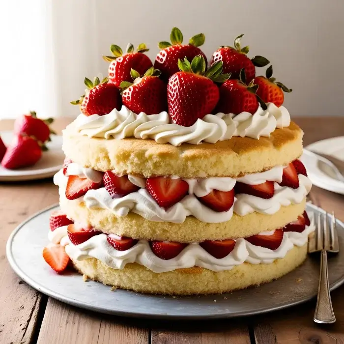 Strawberry Shortcake Cake