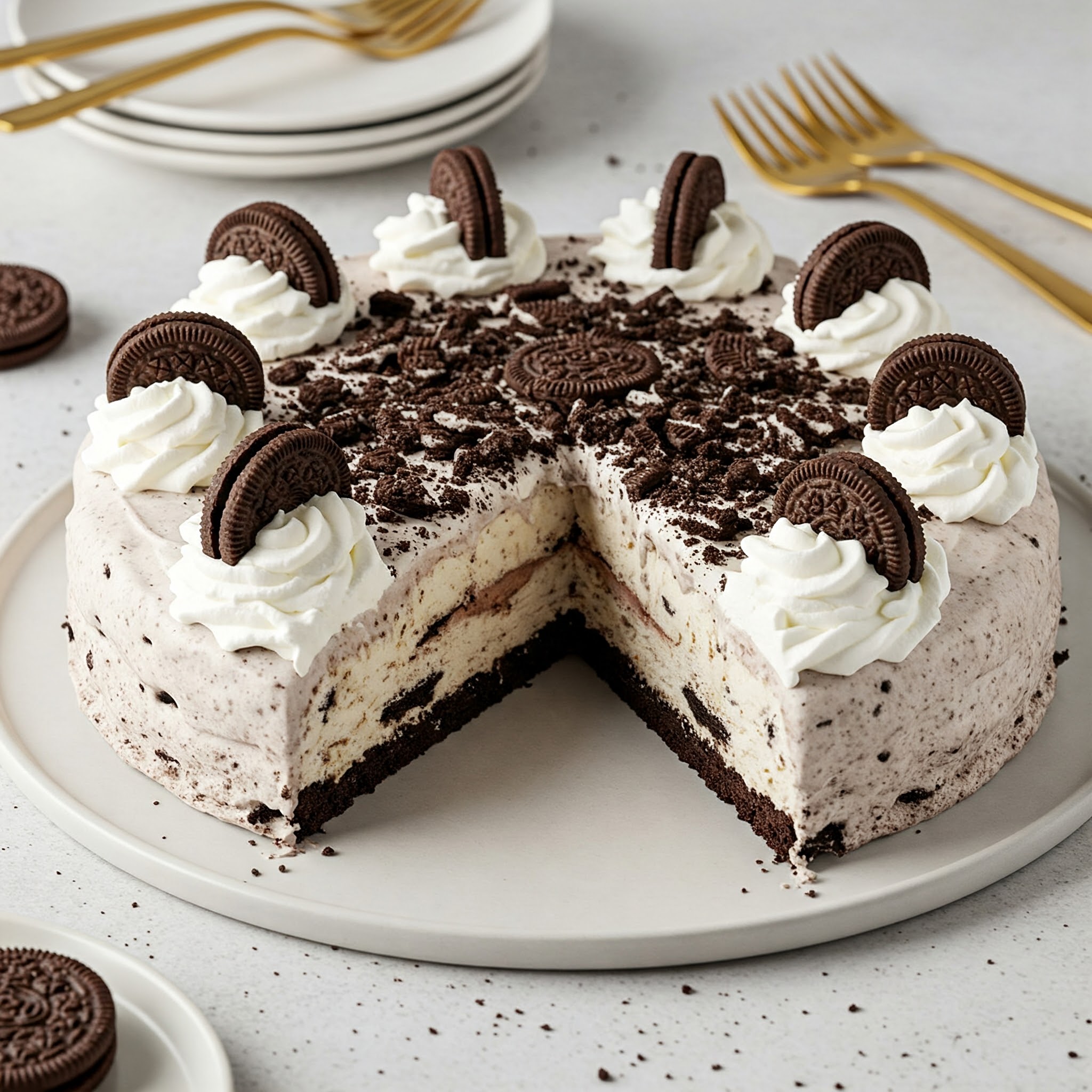 Oreo Ice Cream Cake