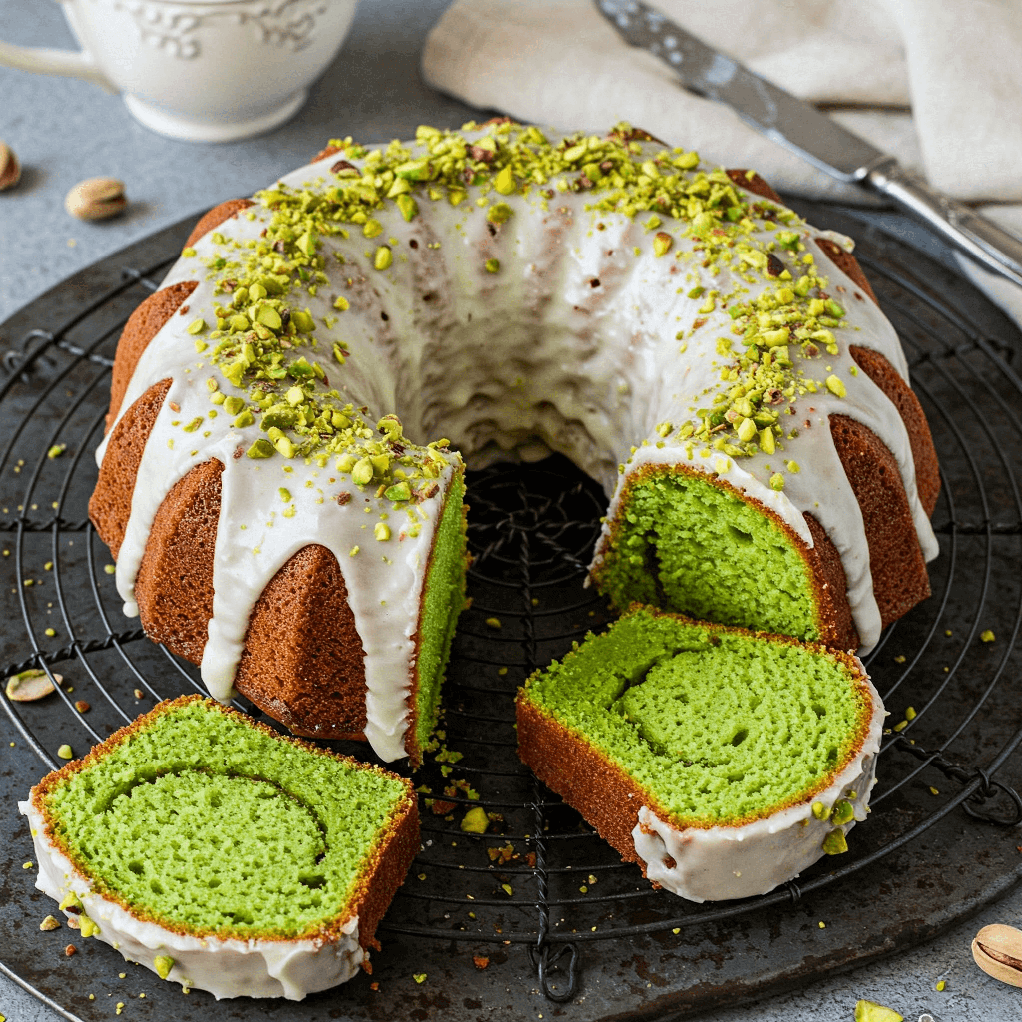Pistachio Pudding Cake