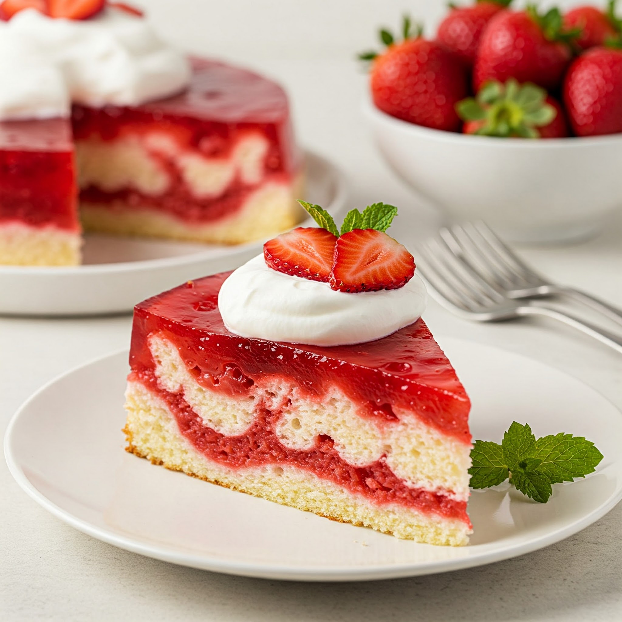 Strawberry Poke Cake