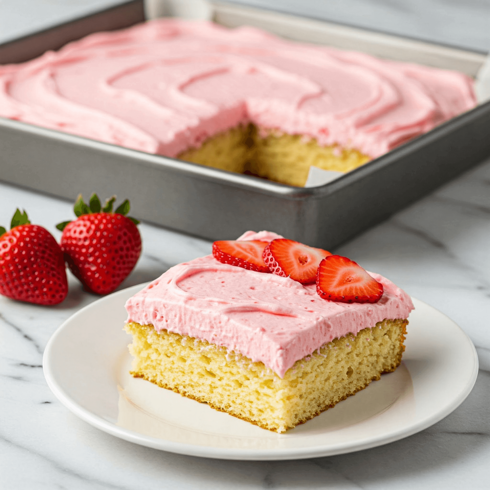Strawberry Sheet Cake