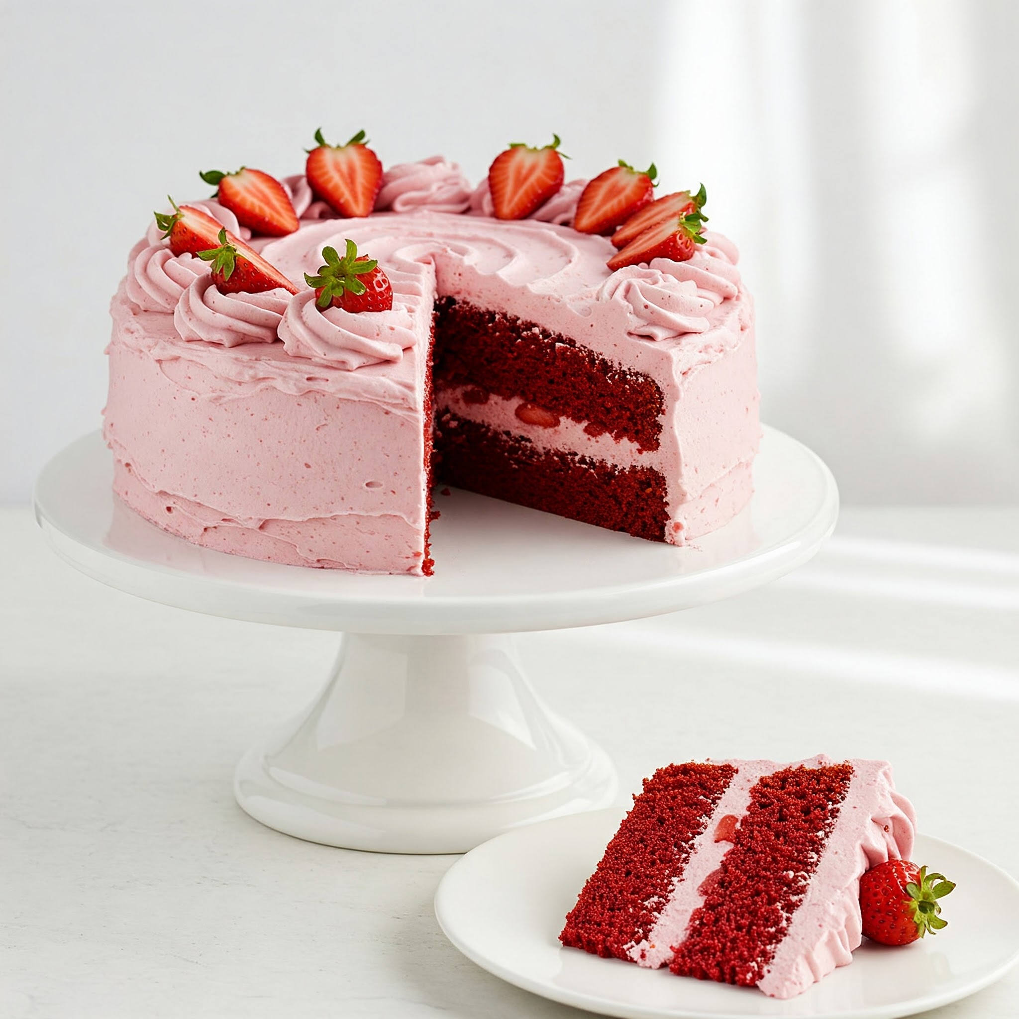 Strawberry Velvet Cake