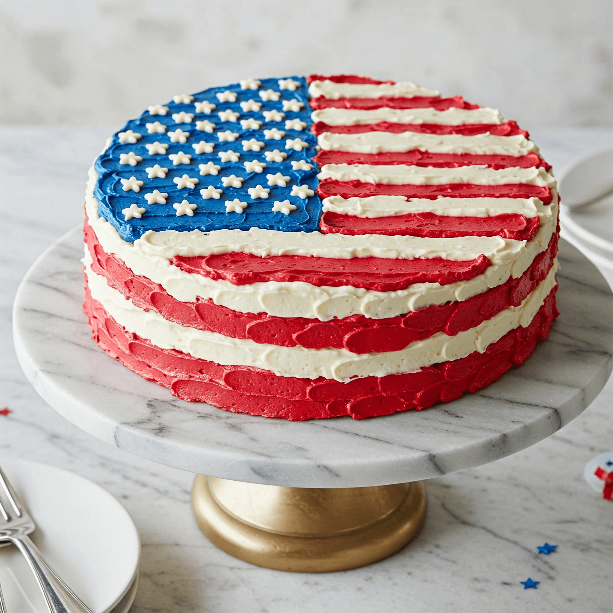 American Flag Cake