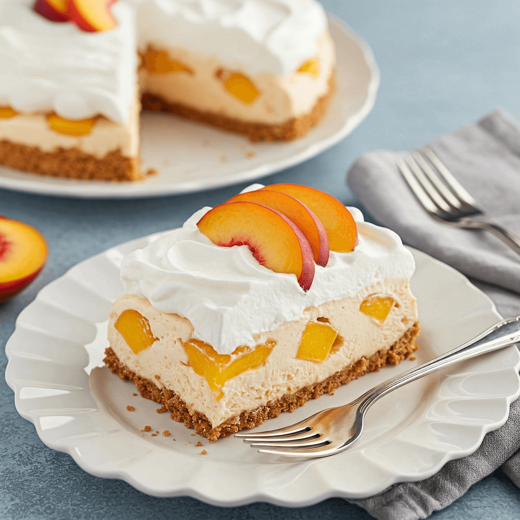 Peach Icebox Cake