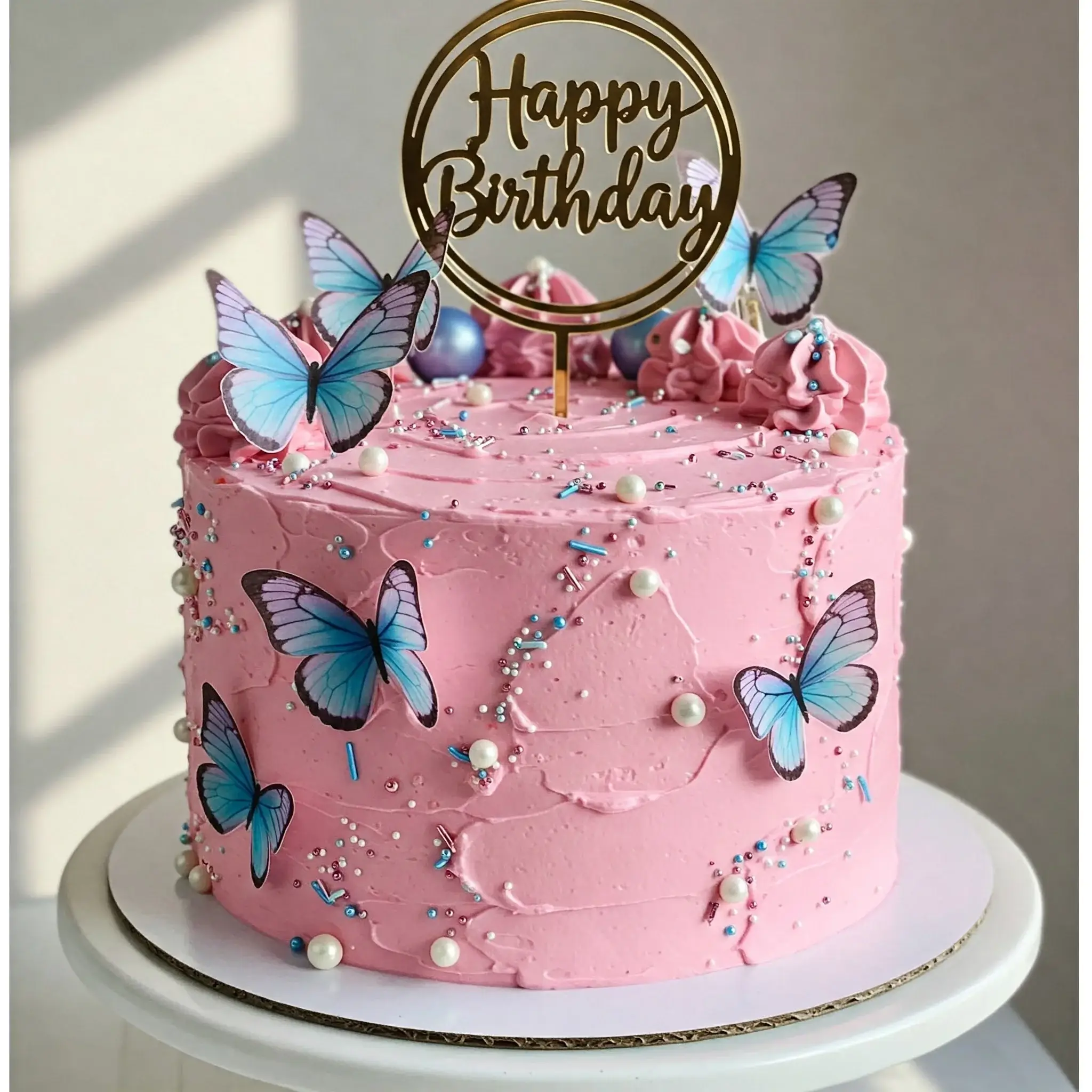 Pink Birthday Cake