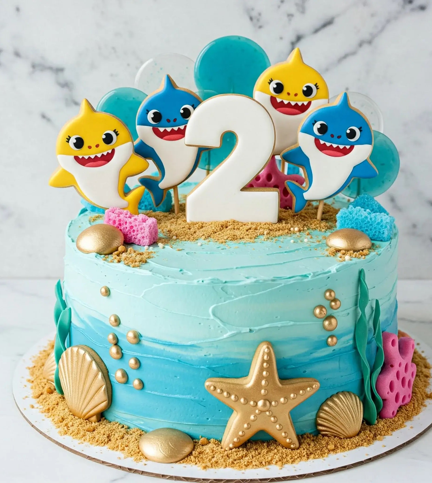 Shark Birthday Cake