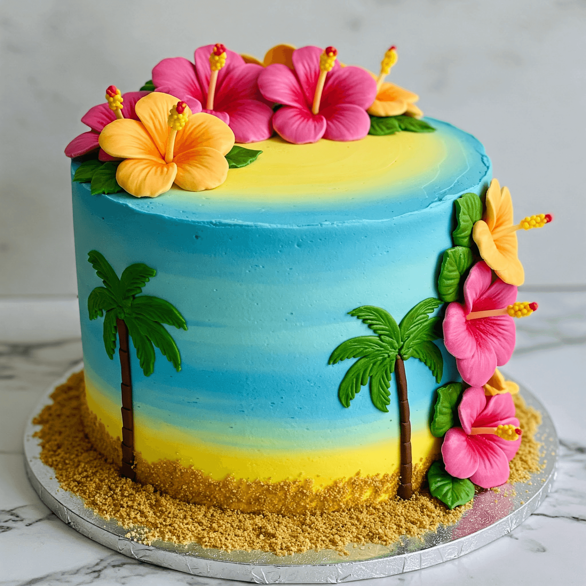 Tropical Birthday Cake