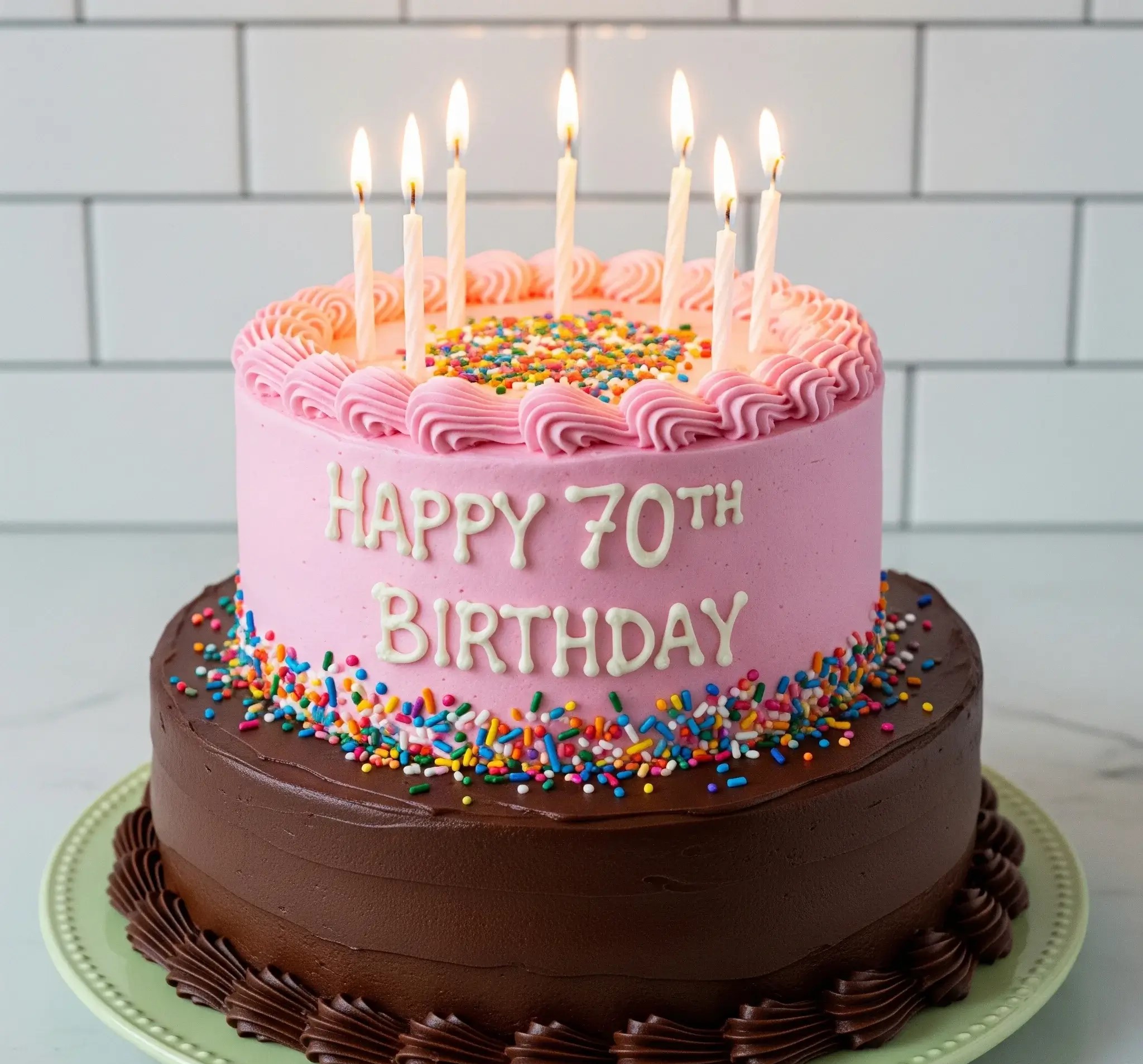 70th Birthday Cake