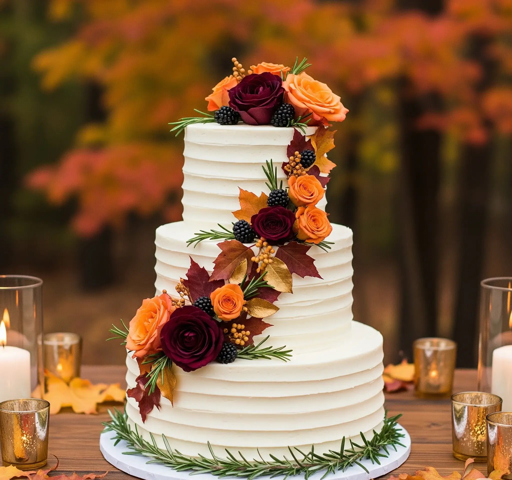 Fall Wedding Cake
