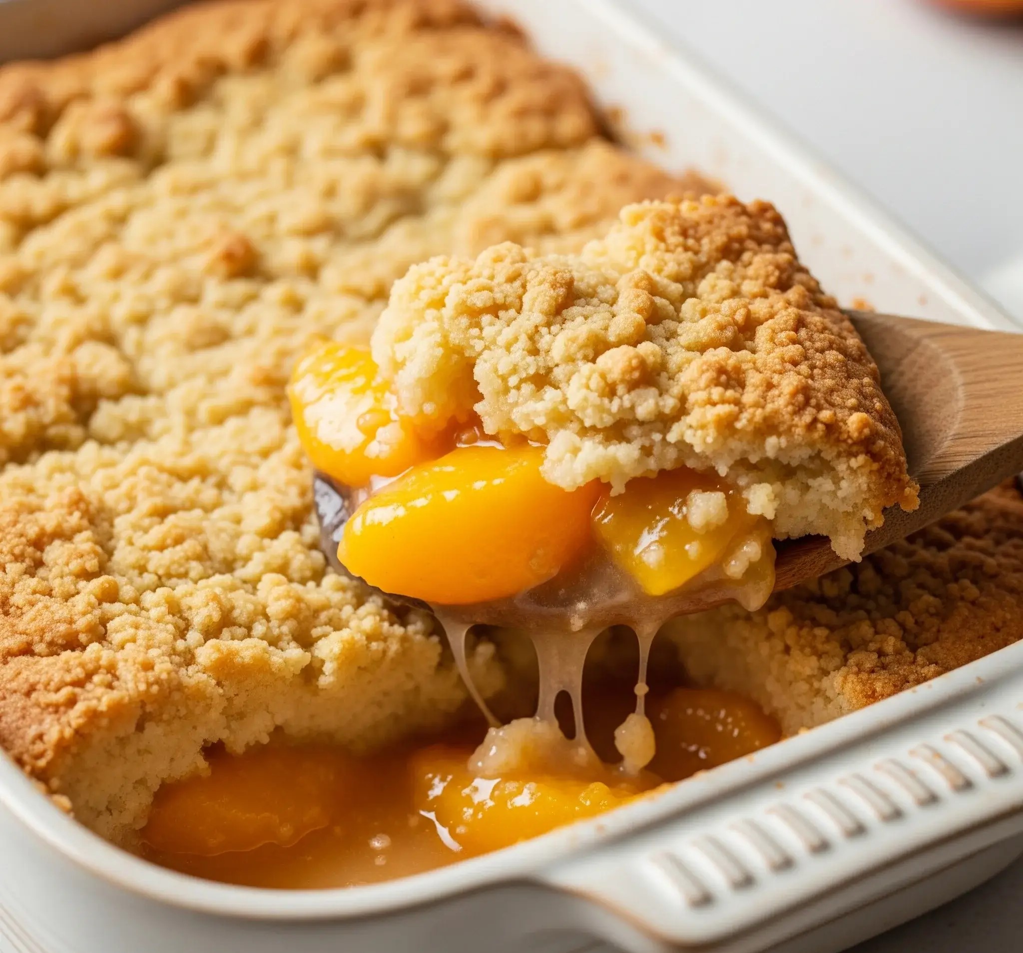 Cake Mix Peach Cobbler