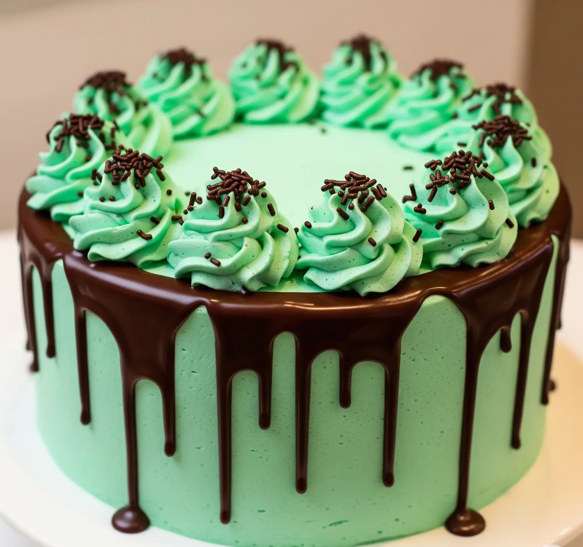 Mint Chocolate Cake