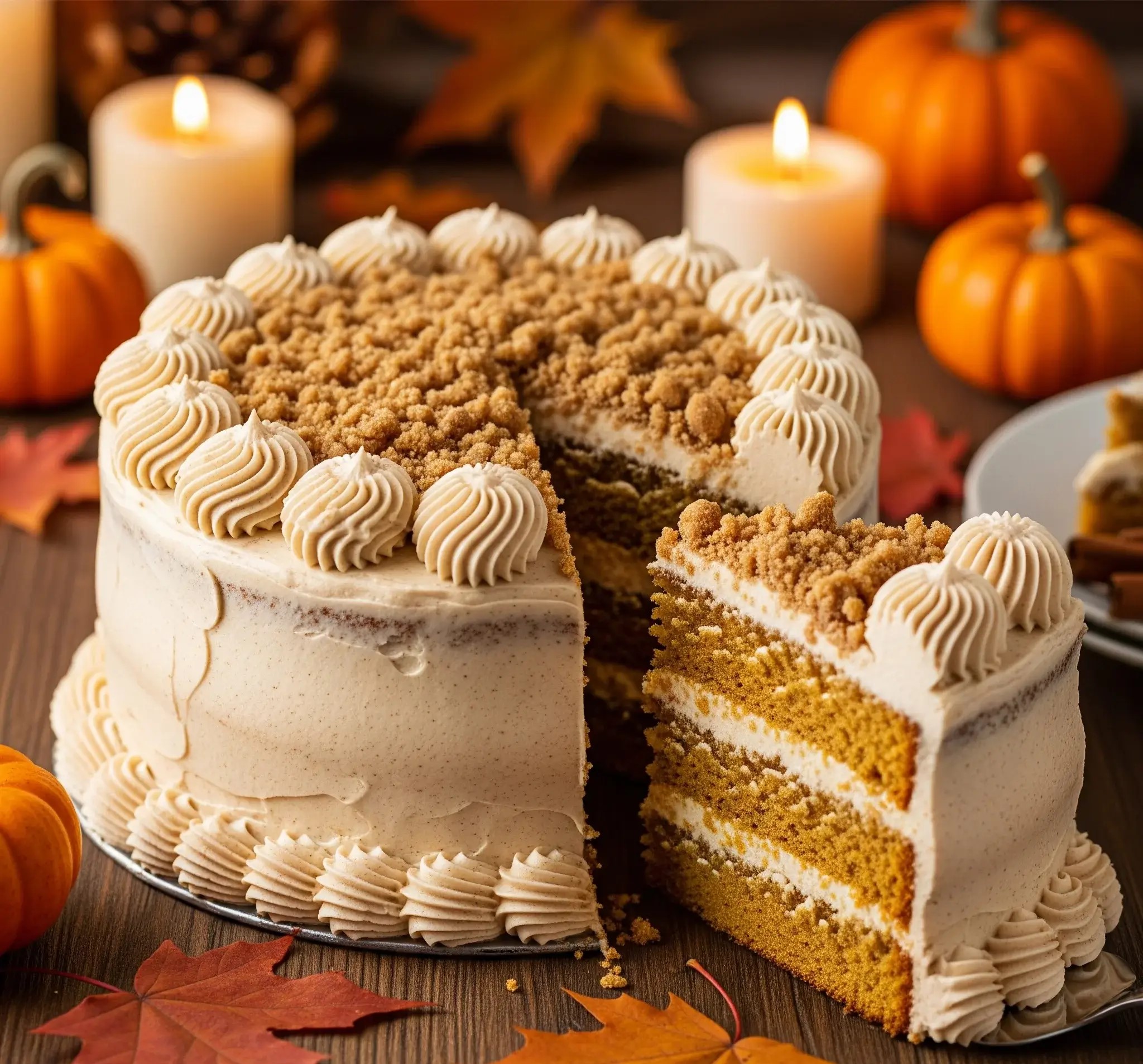 Maple Streusel Pumpkin Cake