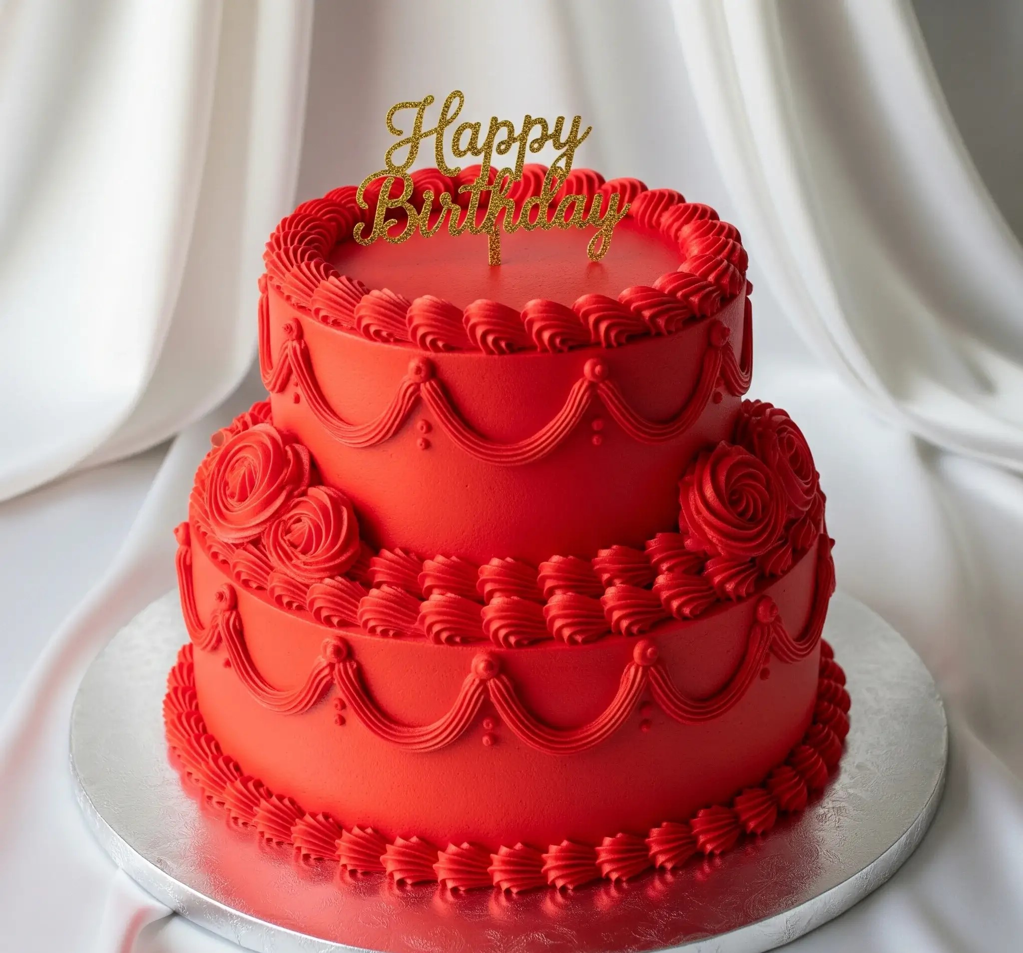 Red Vintage Cake