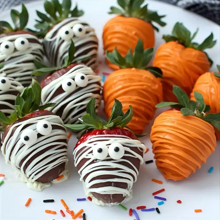 Halloween Chocolate Covered Strawberries