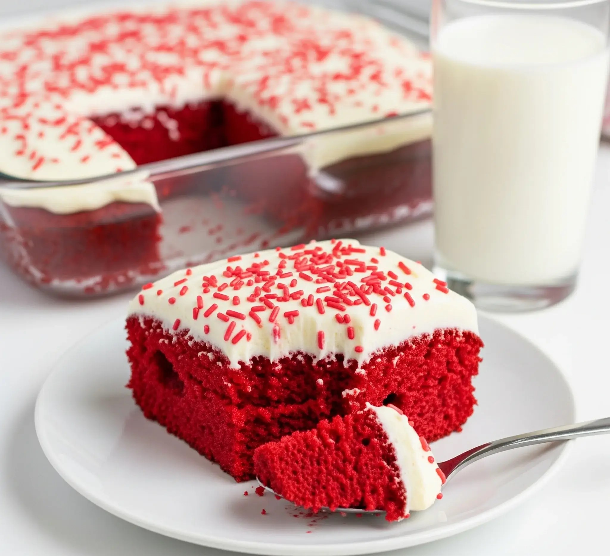 Red Velvet Poke Cake
